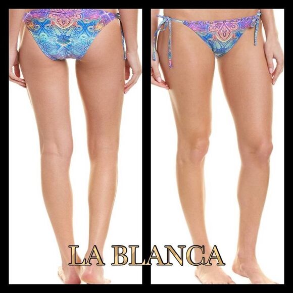 La Blanca Boho Tie Bikini Bottoms Size Large - Picture 1 of 8